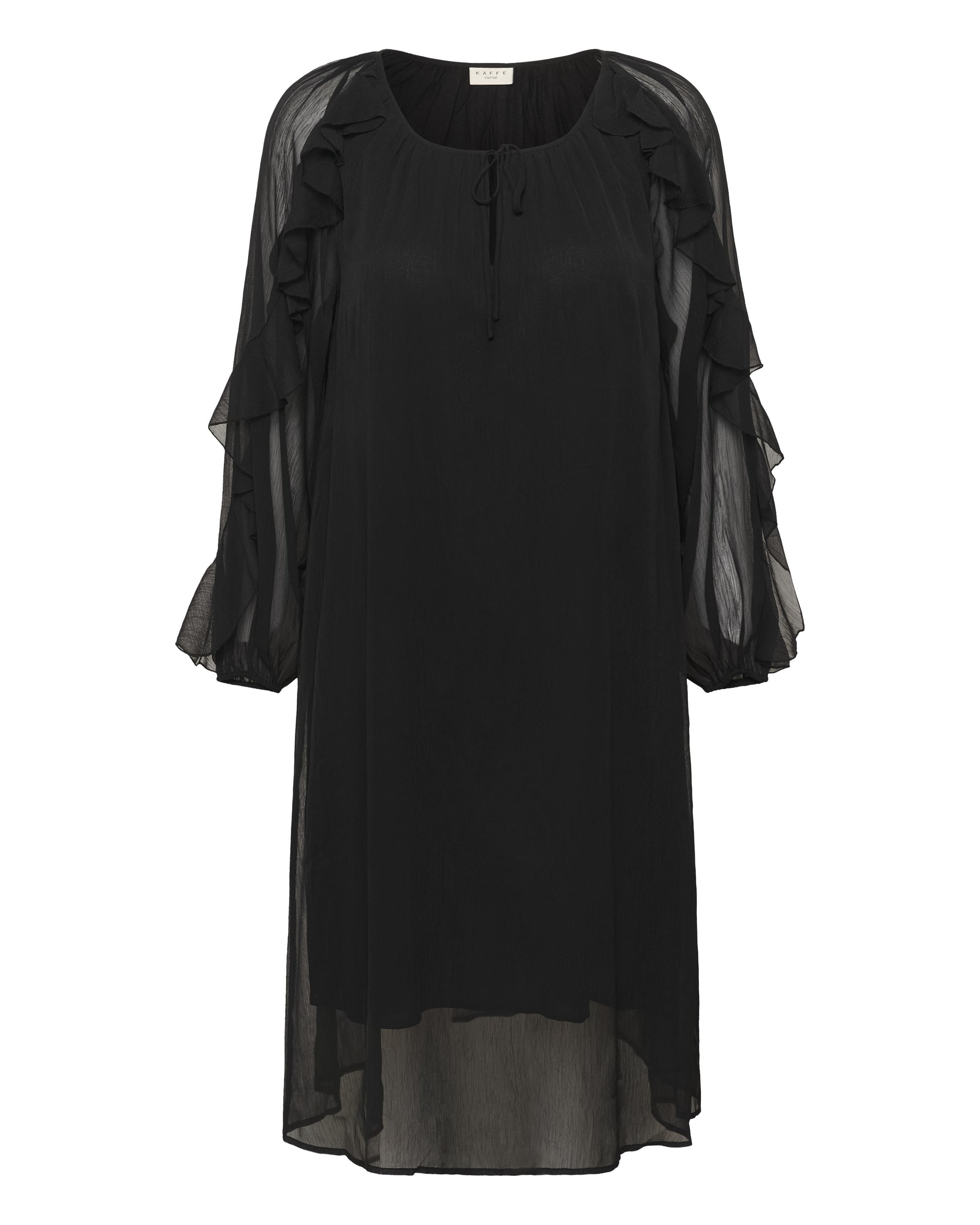 KAFFE CURVE Cocktailkleid in Schwarz: Vorderseite