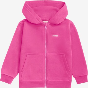 ESPRIT Sweatvest in Roze: voorkant