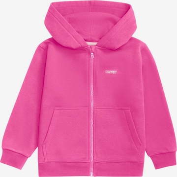 ESPRIT Zip-Up Hoodie in Pink: front