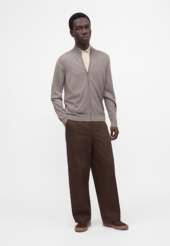 BOSS Gebreid vest 'Balonso' in Bruin