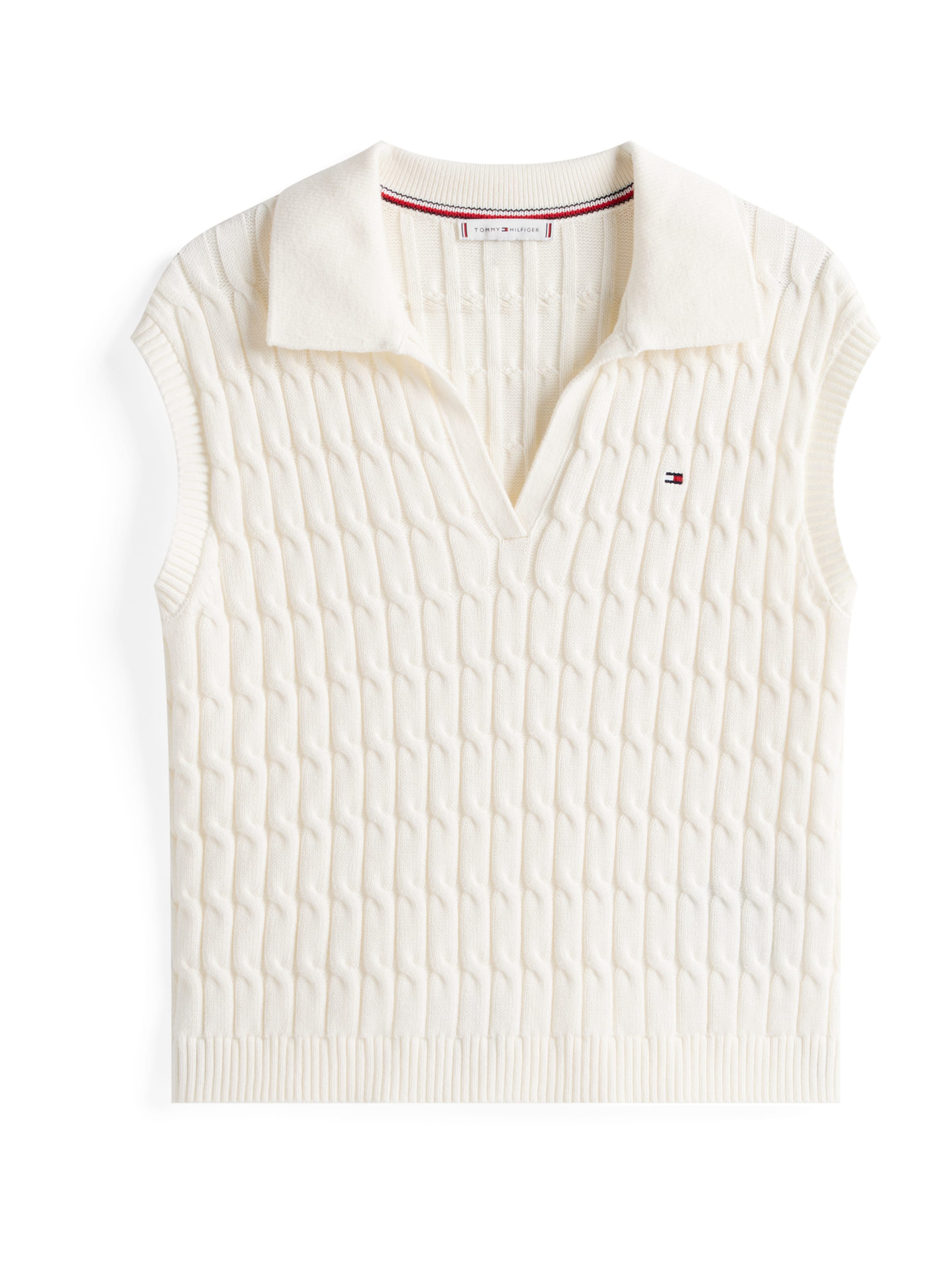 Pull-over TOMMY HILFIGER en blanc : devant