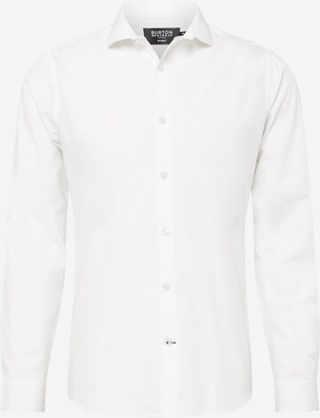 BURTON MENSWEAR LONDON Slim fit Business Shirt in White: front