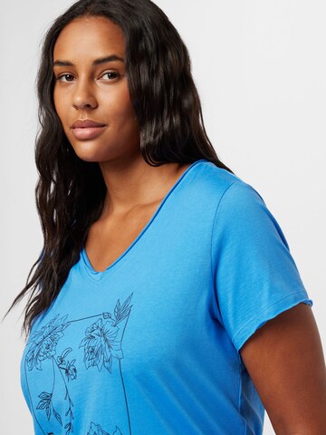 T-shirt 'QUOTE' ONLY Carmakoma en bleu