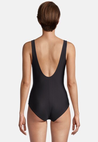 BECO the world of aquasports Bustier Badeanzug 'Heavenly Palms' in Schwarz