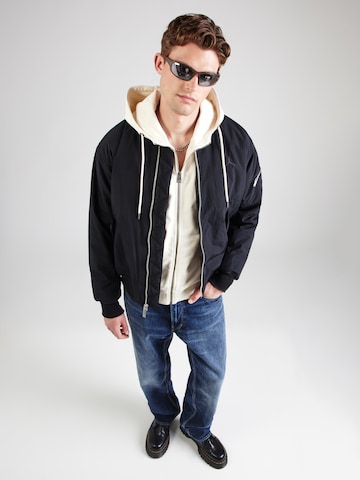GUESS - Sudadera con cremallera 'DAVIS' en blanco