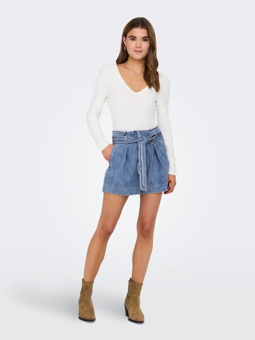 ONLY Loosefit Bandplooi jeans 'Jenna' in Blauw