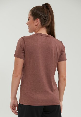 ENDURANCETehnička sportska majica 'Wange' - smeđa boja