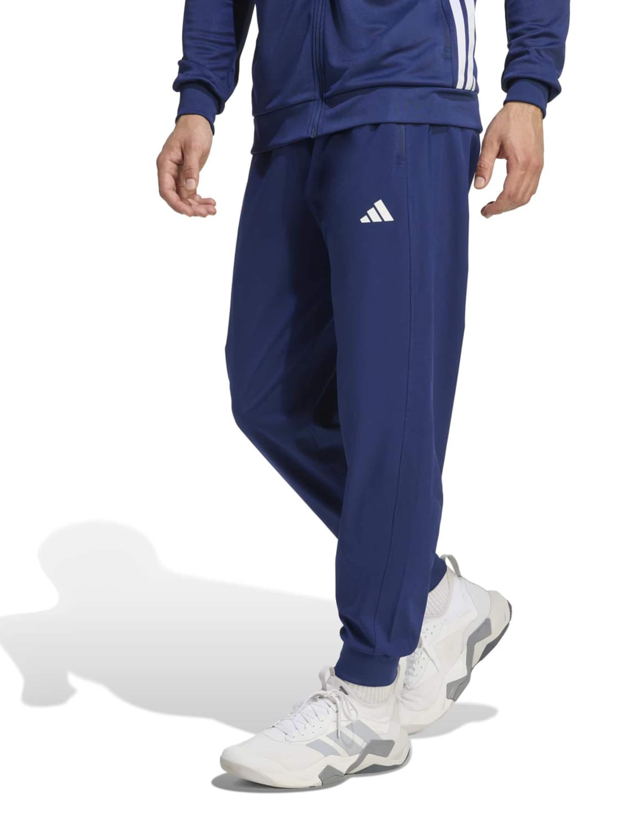 ADIDAS PERFORMANCE Tapered Sportbyxa i blå: framsida