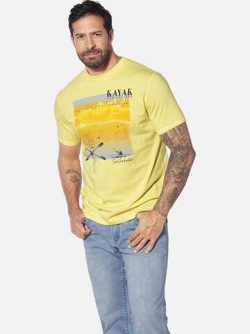 T-Shirt 'Heyfar' Jan Vanderstorm en jaune : devant