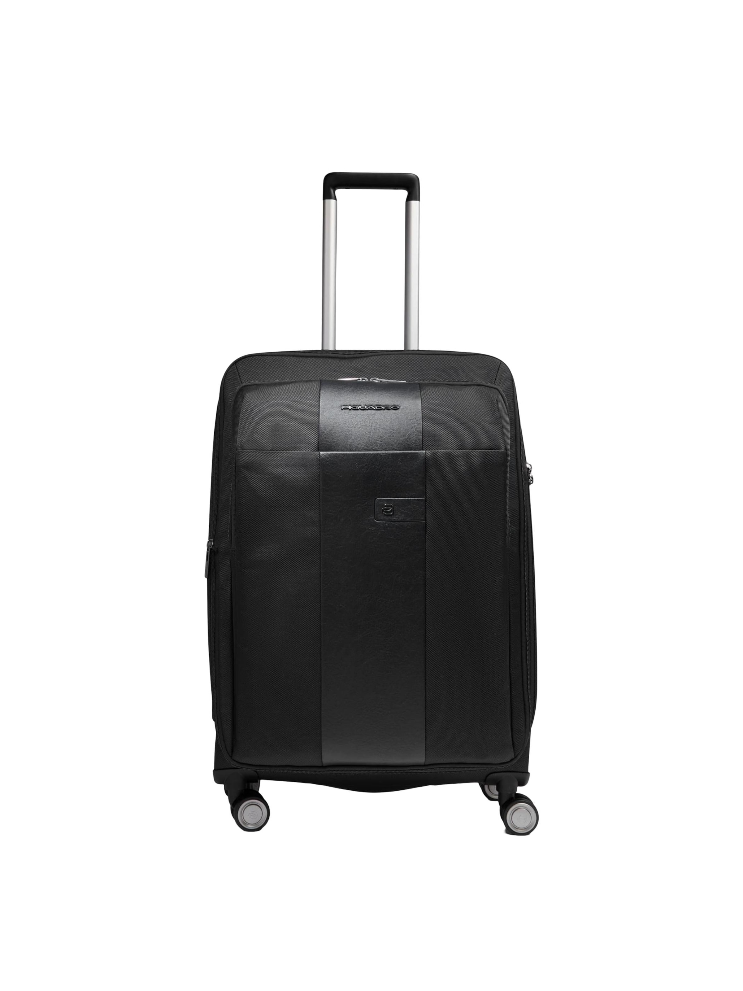 Piquadro Trolley in Zwart: voorkant