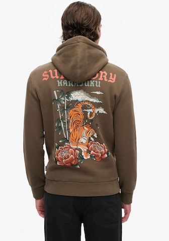 Superdry & Co Sweatshirt 'Tattoo' in Grün: Vorderseite