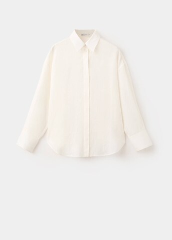 MANGO Bluse 'Norte' in Weiß
