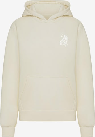 Sweat-shirt 'Wildest Dreams' Miss Tee en blanc : devant