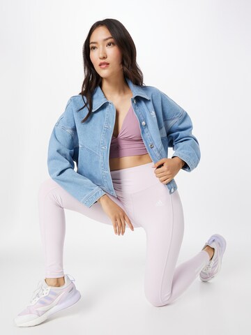 ADIDAS SPORTSWEAR Skinny Sporthose in Pink