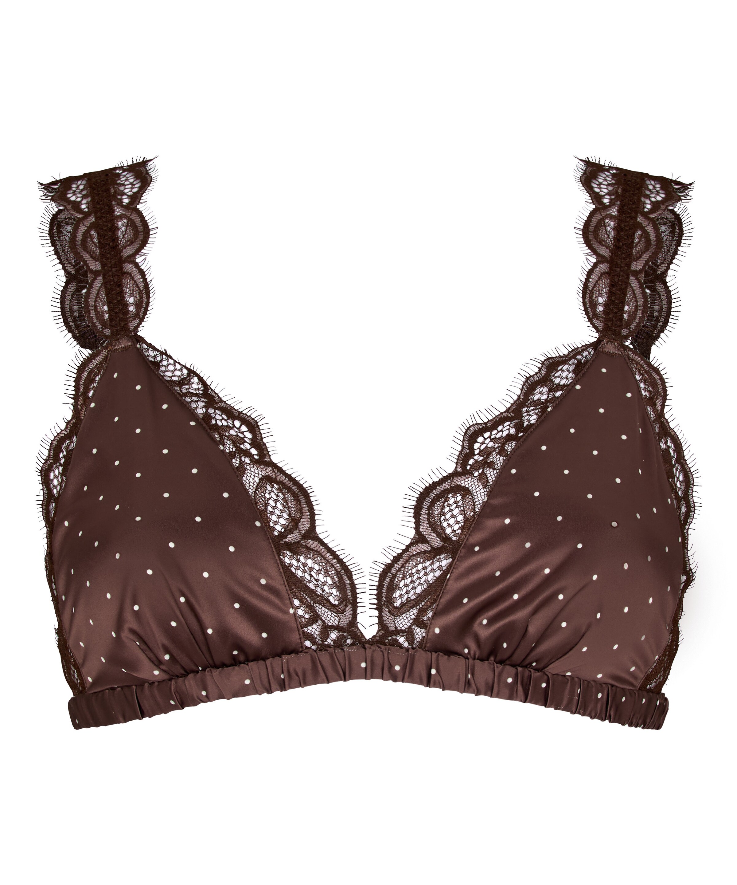 Hunkemöller Triangle Bra 'Eva' in Brown: front