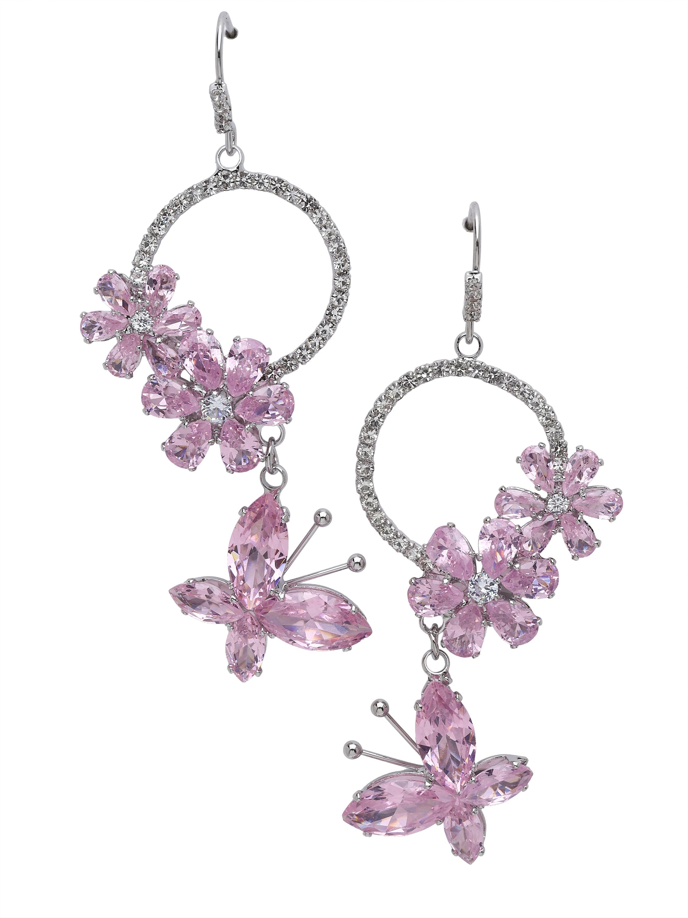 AVANT-GARDE PARIS - Pendientes 'Aroa' en rosa: frente