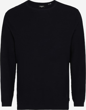 Jack & Jones Plus Sweater 'BLUMIGUEL' in Blue: front