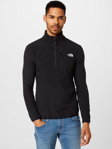 THE NORTH FACE Sportpullover 'Glacier Pro' in Schwarz: predná strana