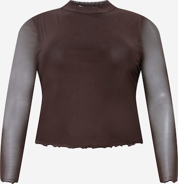 Cotton On Curve Skjorte 'ADDISON' i brun: forside