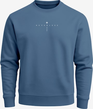 Neverless Sweatshirt 'Spiritual Awareness' in Blue: front