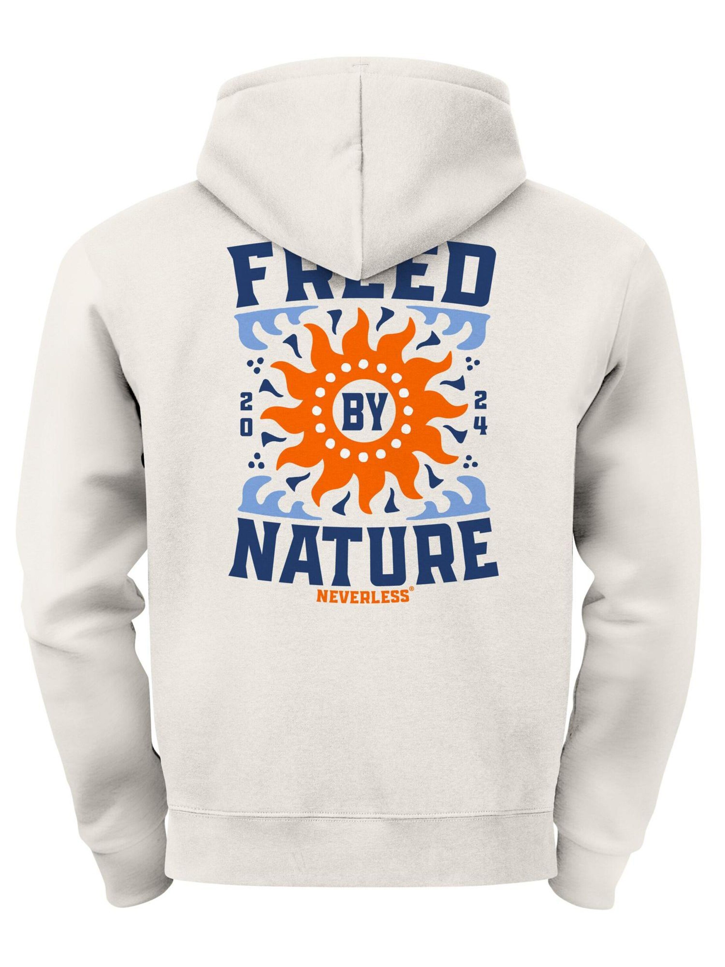 Neverless Sweatshirt 'Freed By Nature' in Beige