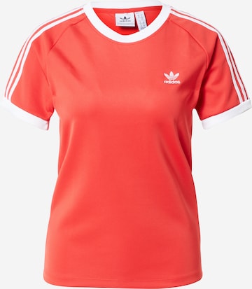 Tricou 'Adicolor Classics  3-Stripes' de la ADIDAS ORIGINALS pe roșu: față