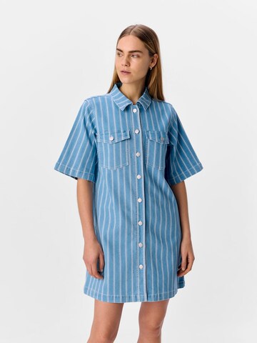 OBJECT Shirt dress 'OBJBRUCE MOLLIE' in Blue: front