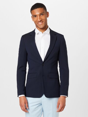 Coupe slim Veste de costume BURTON MENSWEAR LONDON en bleu : devant