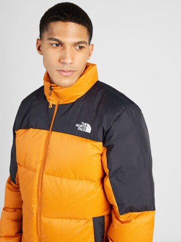 THE NORTH FACE Klasický střih Outdoorová bunda 'DIABLO' – oranžová