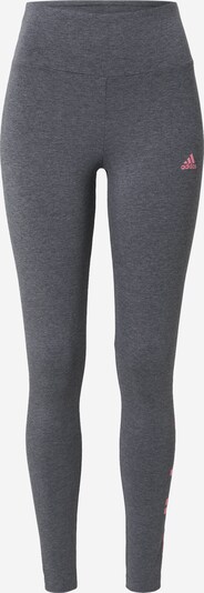 ADIDAS PERFORMANCE Sporthose in graumeliert / pink, Produktansicht