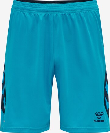 Hummel Shorts in Blau: front