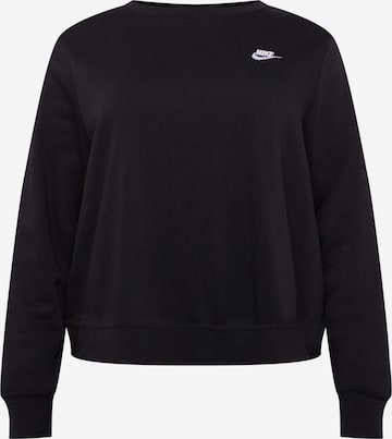 Nike Sportswear Sportief sweatshirt in Zwart: voorkant