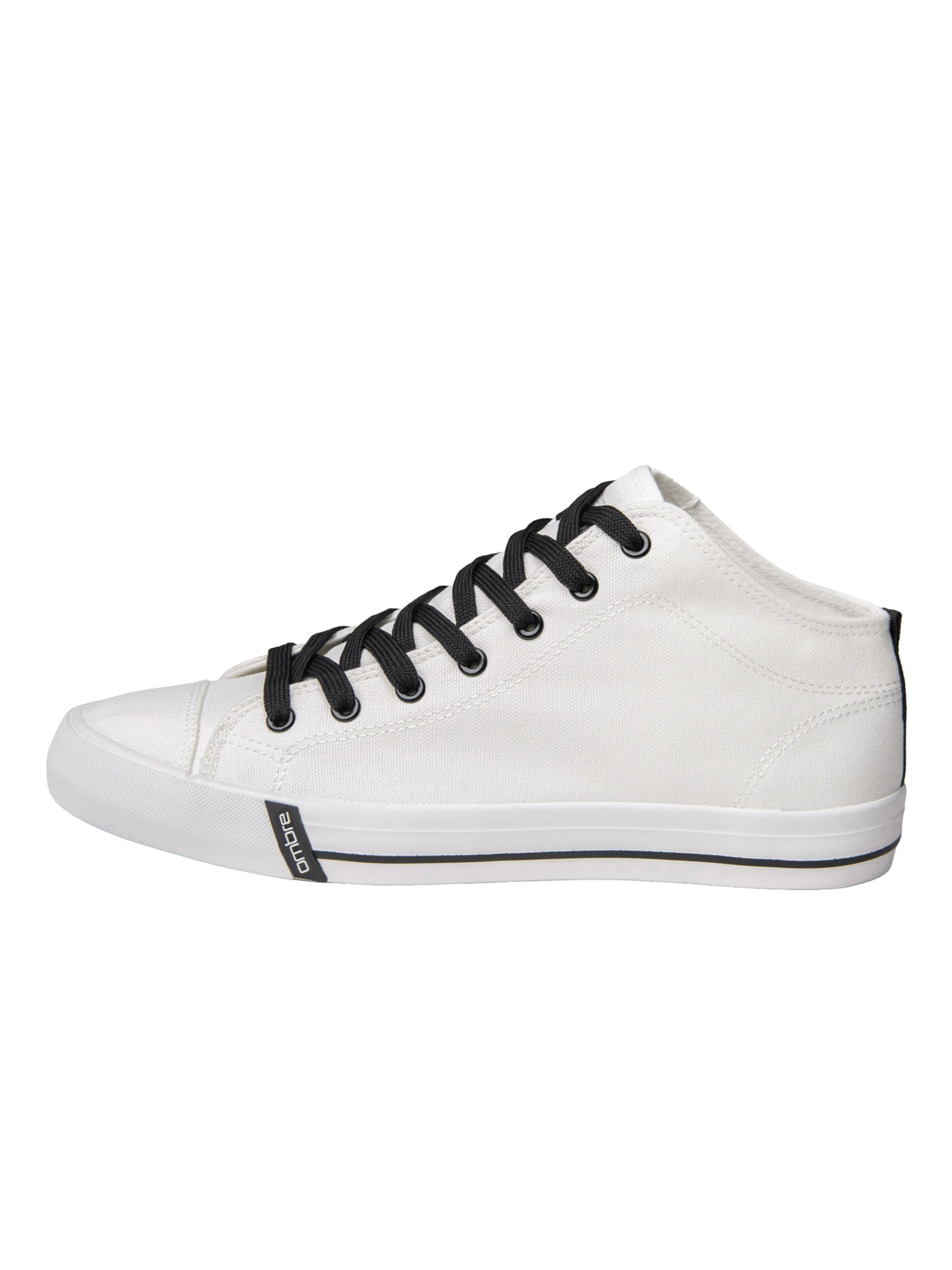 Ombre Sneakers hoog in Wit: voorkant