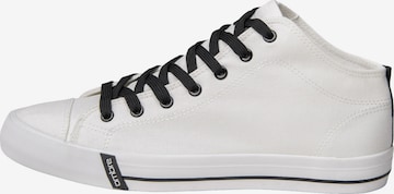Ombre Sneakers hoog in Wit: voorkant