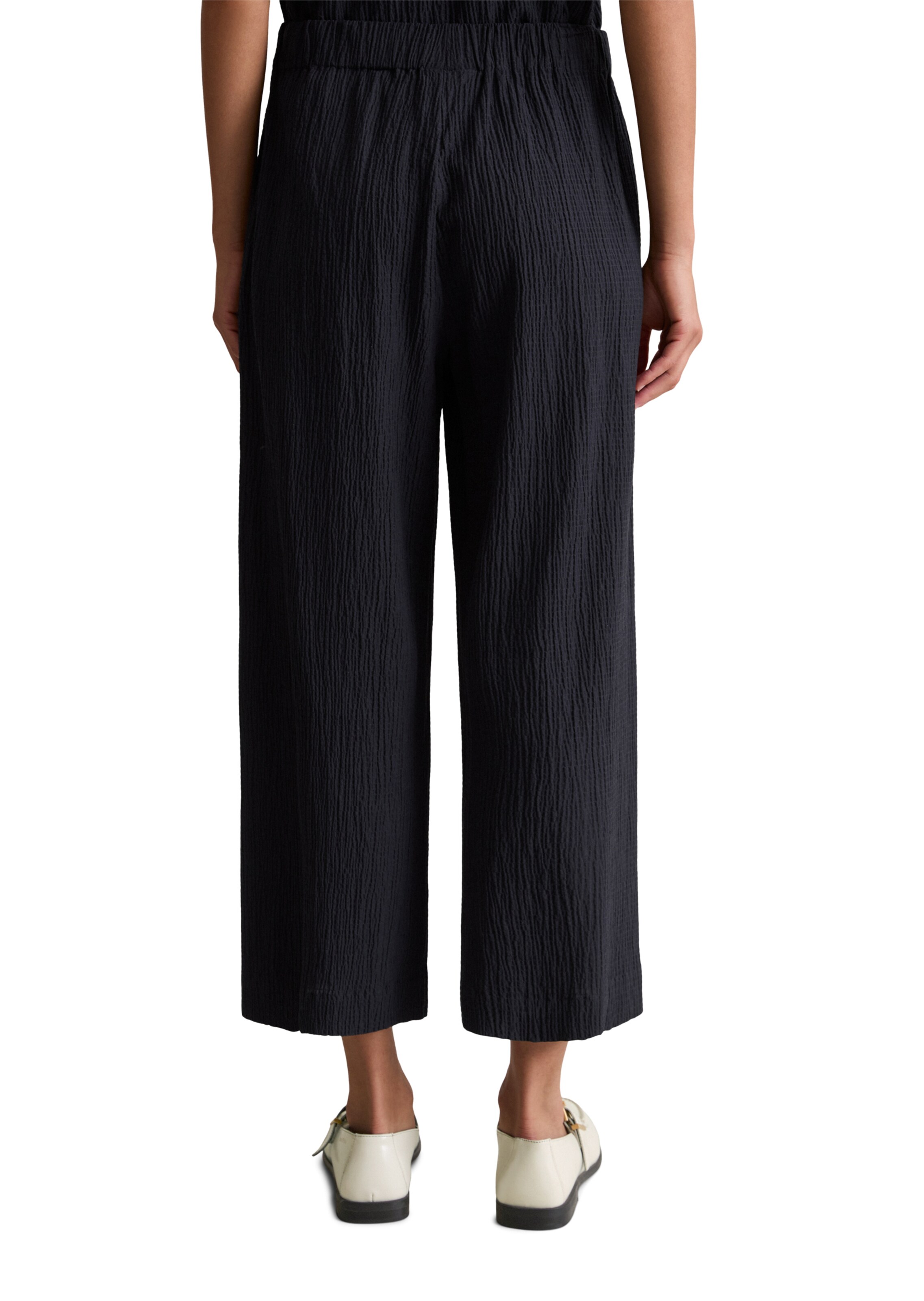 Marc O'Polo DENIM Wide Leg Hose in Schwarz