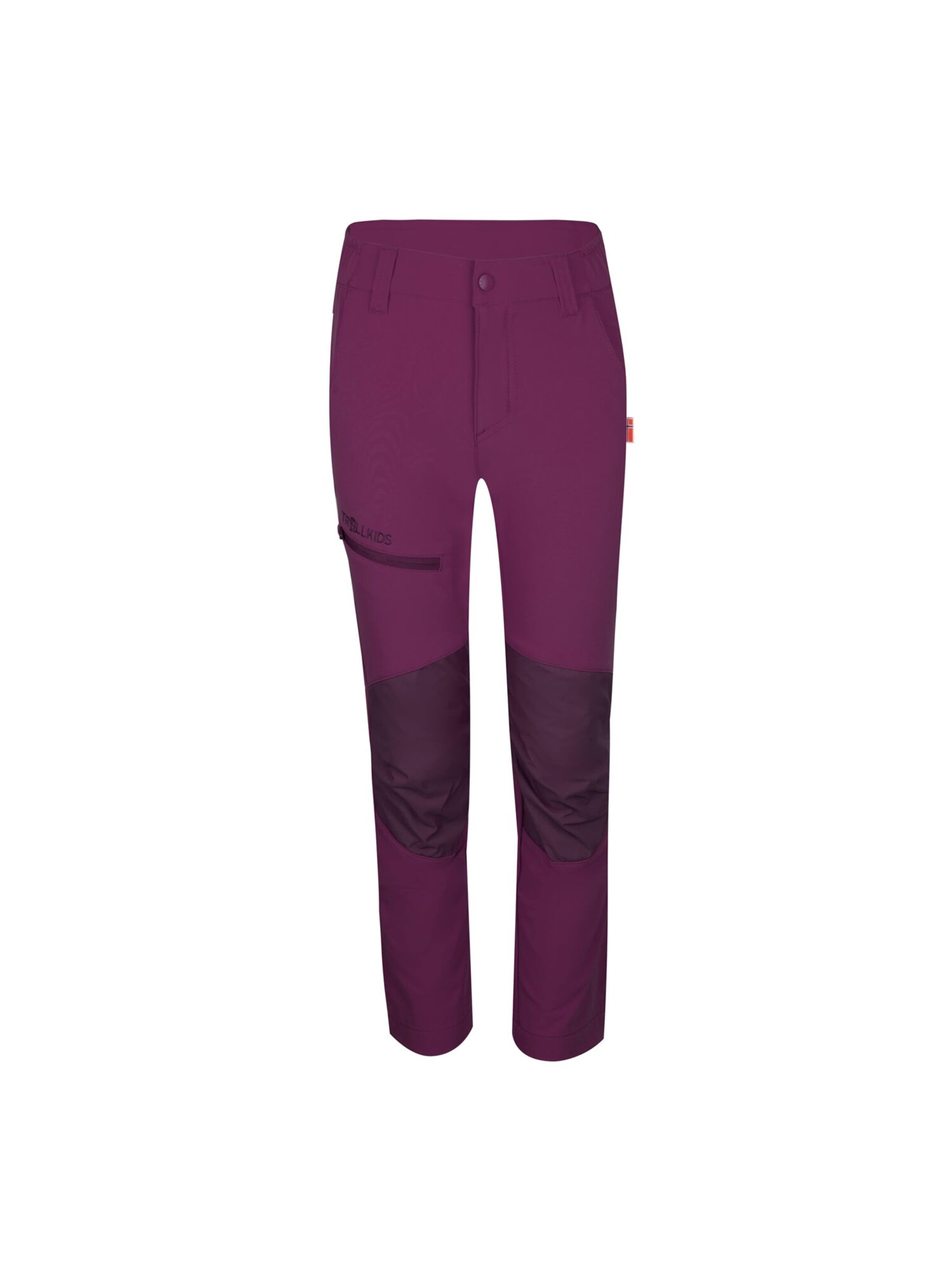 TROLLKIDS Outdoor Pants in Purple: front
