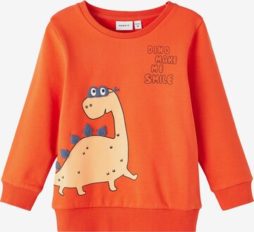 NAME IT Sweatshirt 'Toms' in Oranje: voorkant