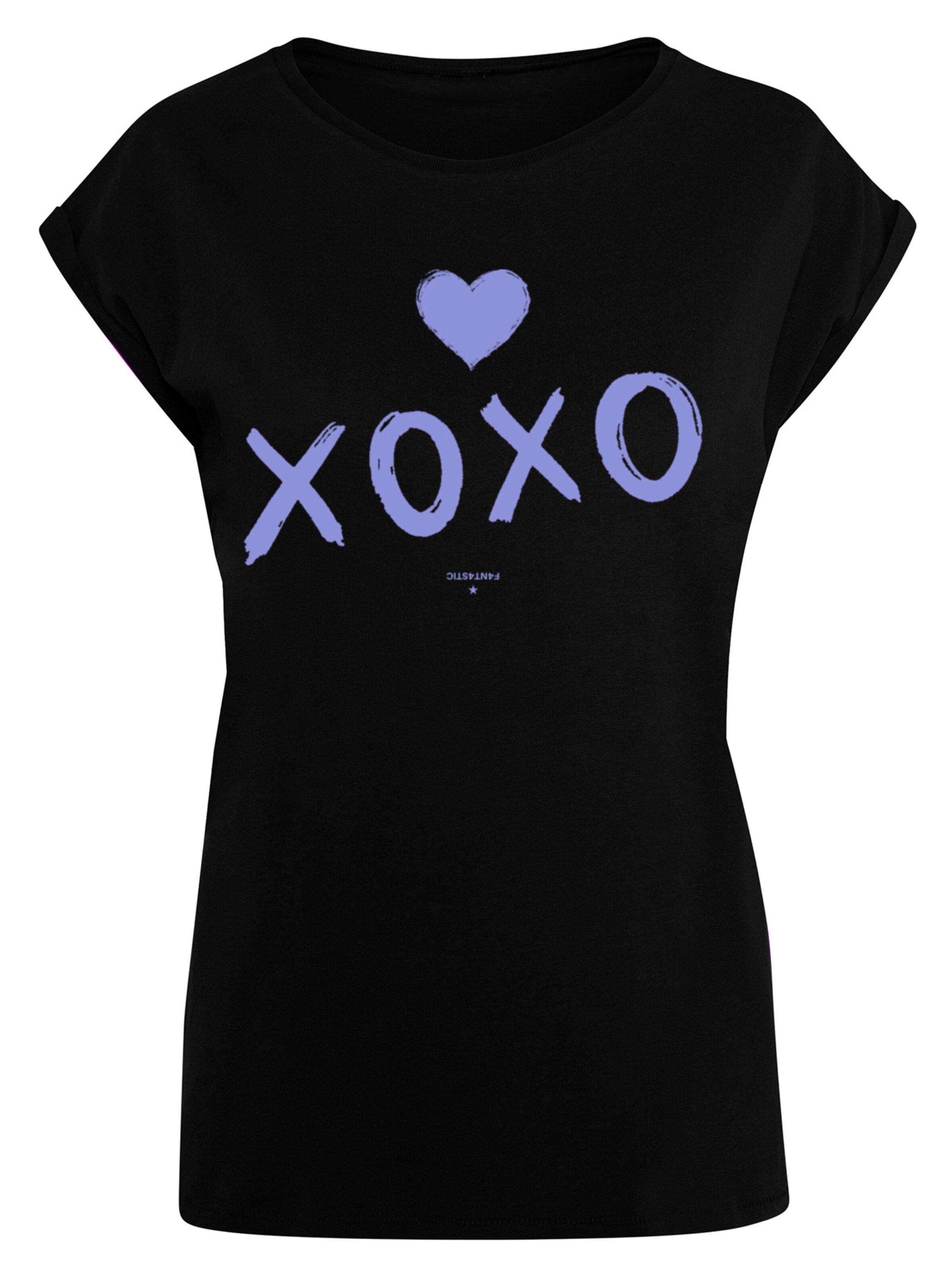 T-shirt 'Valentinstag' F4NT4STIC en noir : devant