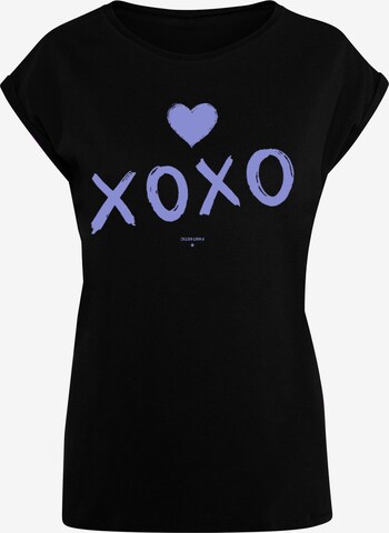 F4NT4STIC Shirt 'Valentinstag' in Zwart: voorkant