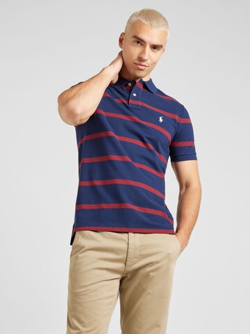 Tricou de la Polo Ralph Lauren pe albastru: față