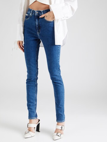 Calvin Klein Jeans Skinny Džíny – modrá: přední strana