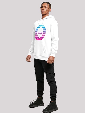 Sweat-shirt 'Alien Kopf' F4NT4STIC en blanc