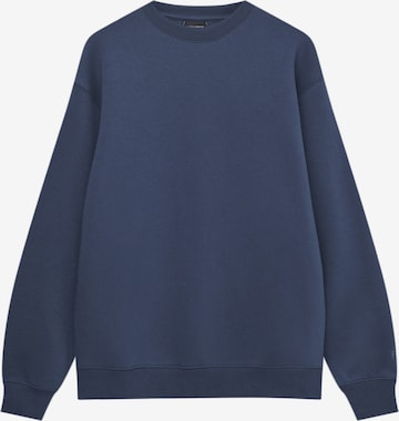 Pull&Bear Sweatshirt in Blauw: voorkant