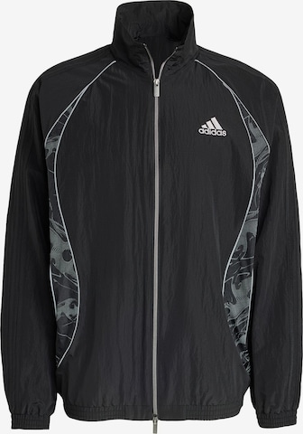 ADIDAS ORIGINALS - Chaqueta de entretiempo 'Adilenium Season 4 Teamgeist' en negro: frente