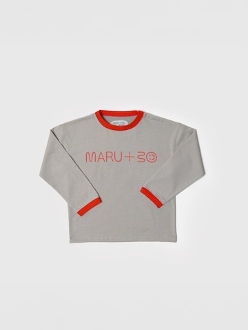 Maru + Bo Shirt 'BASIC HEAVY-WEIGHT LOGO T-SHIRT'‌‌‌‌‌‌‌‌ in Grau: Vorderseite
