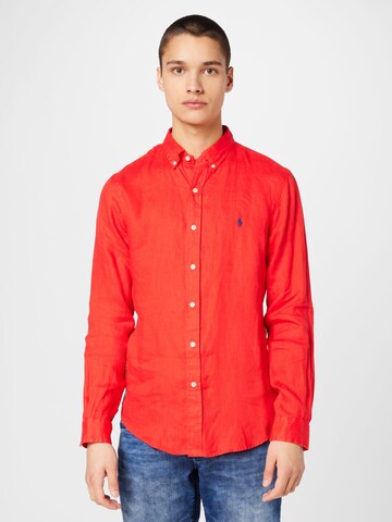 Polo Ralph Lauren Regular fit Πουκάμισο σε κόκκινο: μπροστά