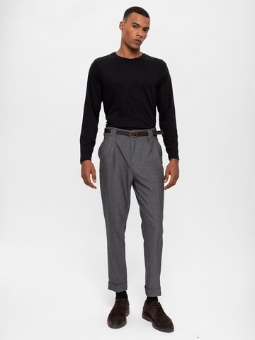 Antioch Regular Pleat-front trousers in Grey