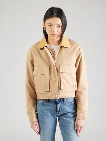 Giacca di mezza stagione di Tommy Jeans in marrone: frontale