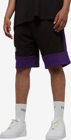 NEW ERA Regular Workout Pants 'NBA' in Black: front