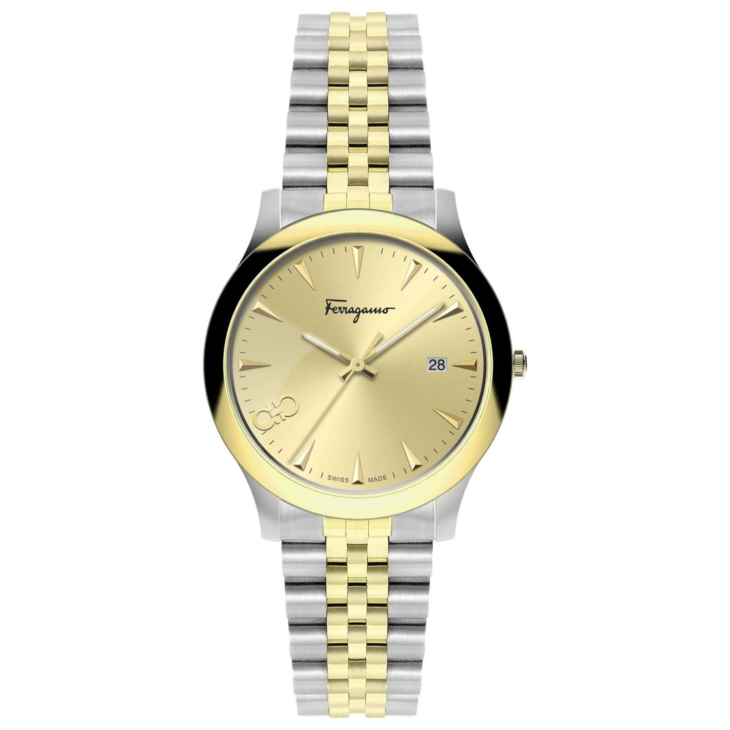 Salvatore Ferragamo Analog Watch in Silver: front